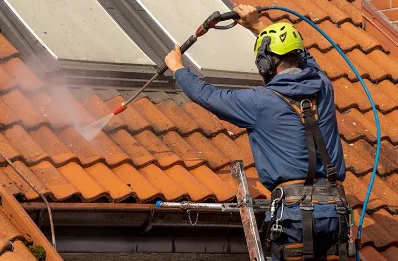 Démoussage et hydrofuge de toiture à Bignoux